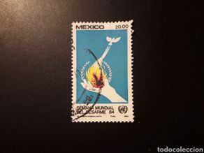 Selos: MÉXICO YVERT 1061 SERIE COMPLETA USADA 1984 SEMANA DEL DESARME. ONU PEDIDO MÍNIMO 3€